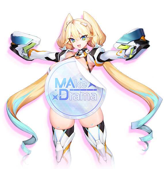 Official full-length character illustration of Freya from MAke Drama MAD