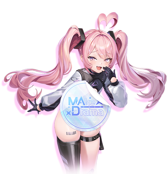 Official full-length character illustration of Marcia from MAke Drama MAD
